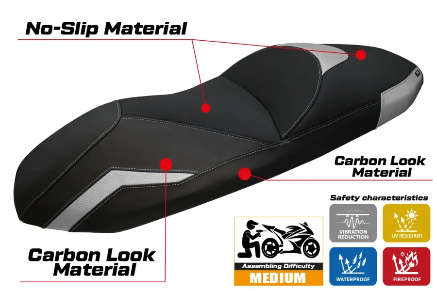 Seat cover compatible - Honda Forza 350 2022-2026 - mod Okura
