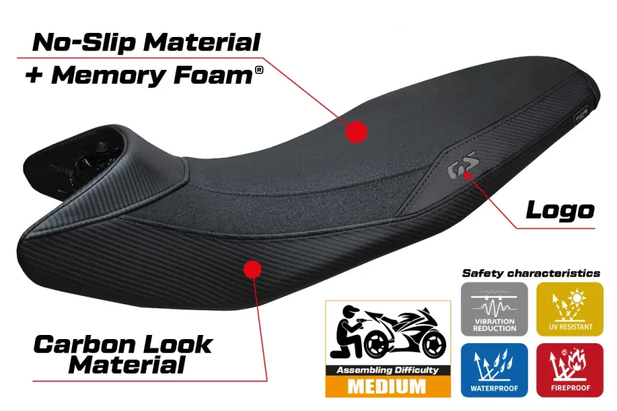 Sitzbezug kompatibel - BMW F 900 GS 2024-2026 - mod Nemo Heating Comfort System