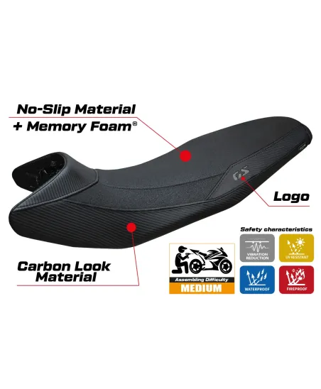 Seat cover compatible - BMW F 900 GS 2024-2026 - mod Nemo Heating Comfort System