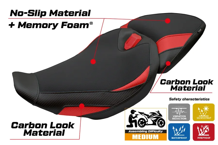 Housse de selle compatible - BMW R 1300 R 2025-2026 - mod Remy