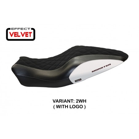 Housse de selle compatible Ducati Monster 821/1200 (14-16) modèle Andorra Velvet