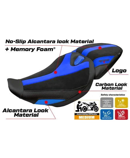 Sitzbezug kompatibel - BMW R 1300 R 2025-2026 - mod Remy Velvet Comfort System