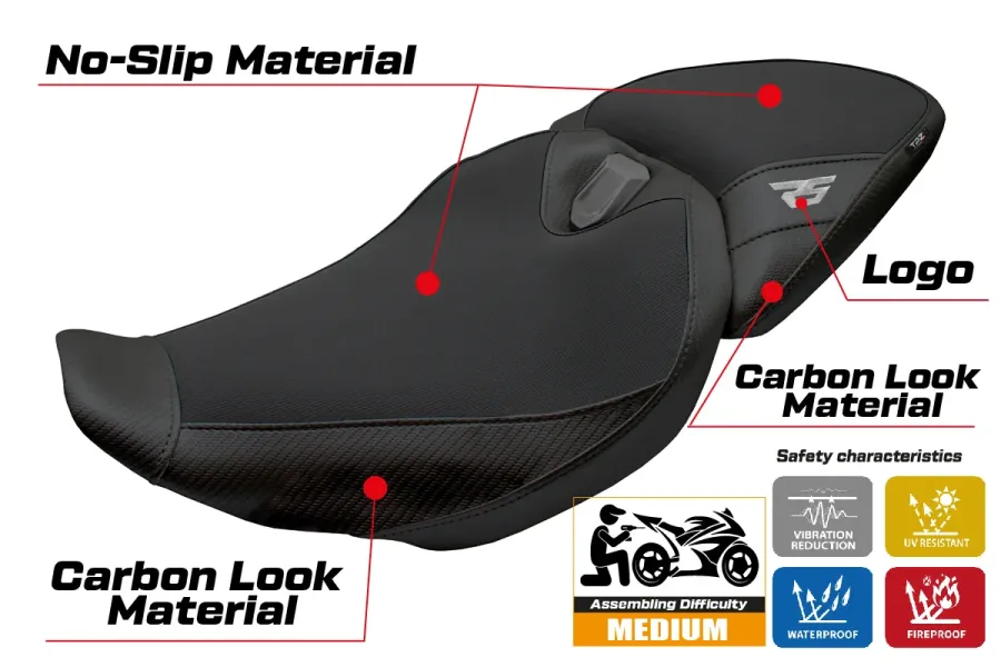 Seat cover compatible - BMW R 1300 RS 2025-2026 - mod Sohar