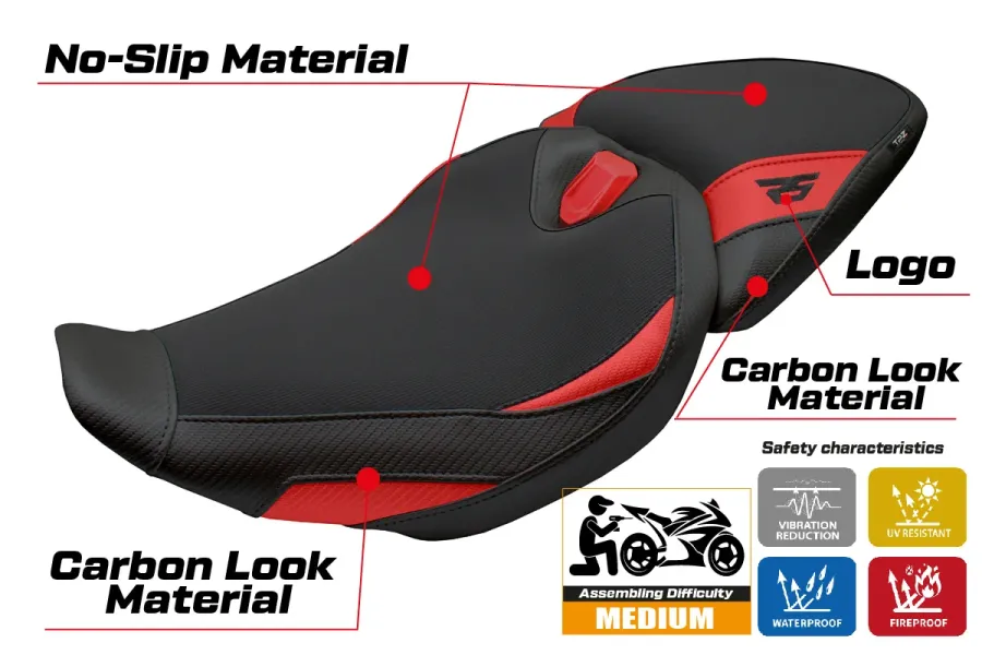 Sitzbezug kompatibel - BMW R 1300 RS 2025-2026 - mod Sohar