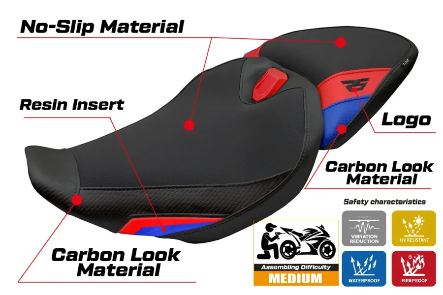 Housse de selle compatible - BMW R 1300 RS 2025-2026 - mod Sohar
