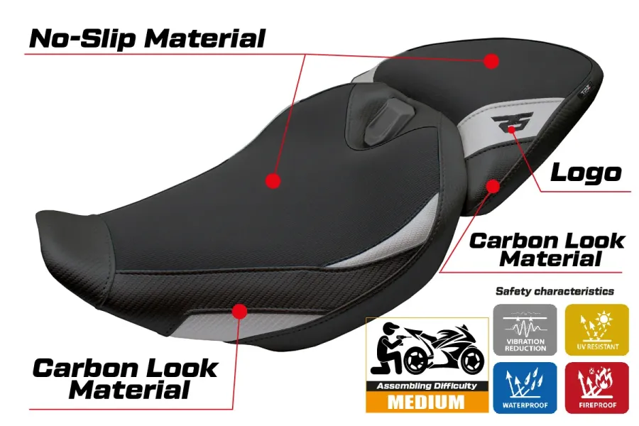 Housse de selle compatible - BMW R 1300 RS 2025-2026 - mod Sohar