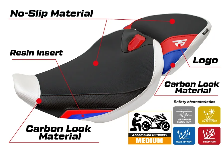 Seat cover compatible - BMW R 1300 RS 2025-2026 - mod Sohar