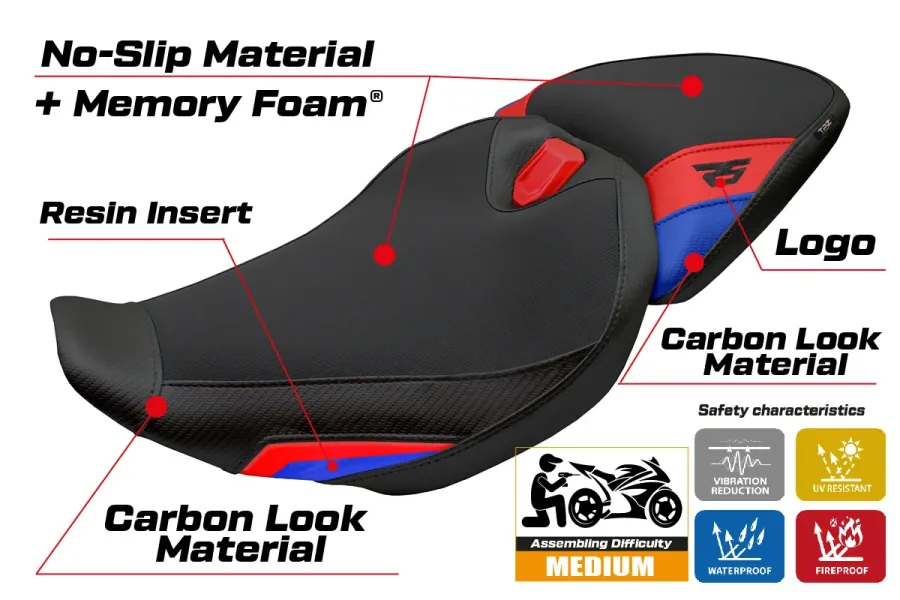 Seat cover compatible - BMW R 1300 RS 2025-2026 - mod Sohar Comfort System