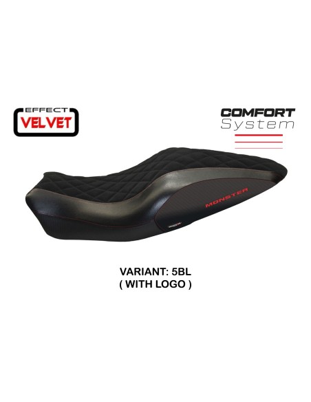 Seat cover compatible Ducati Monster 821 / 1200 (14-16) Andorra Velvet comfort system model