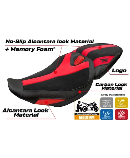 Seat cover compatible - BMW R 1300 RS 2025-2026 - mod Sohar Velvet Comfort System
