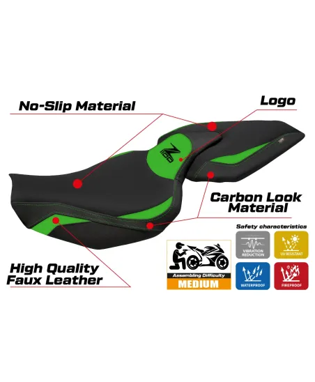 Seat cover compatible - Kawasaki Z 1100 2026 - mod Sagat