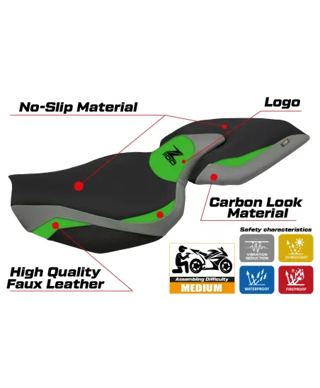 Rivestimento sella compatibile - Kawasaki Z 1100 2026 - mod Sagat Comfort System