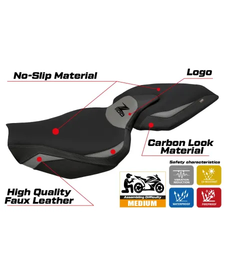 Sitzbezug kompatibel - Kawasaki Z 1100 2026 - mod Sagat Comfort System