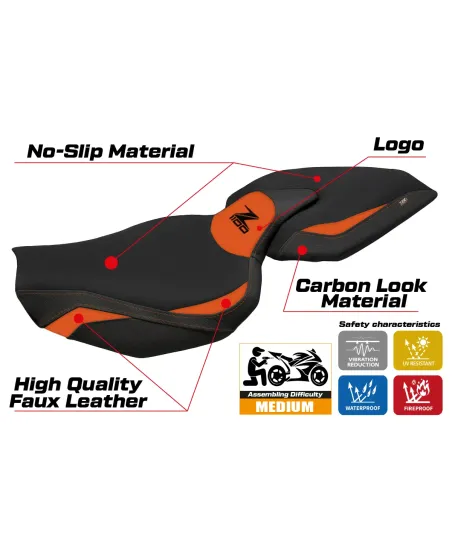 Rivestimento sella compatibile - Kawasaki Z 1100 2026 - mod Sagat Comfort System
