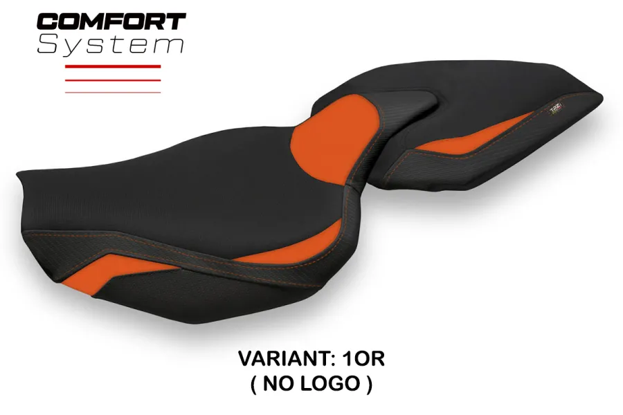 Funda de asiento compatible Kawasaki Z 1000 (14-20) modelo Ellos 1 comfort system