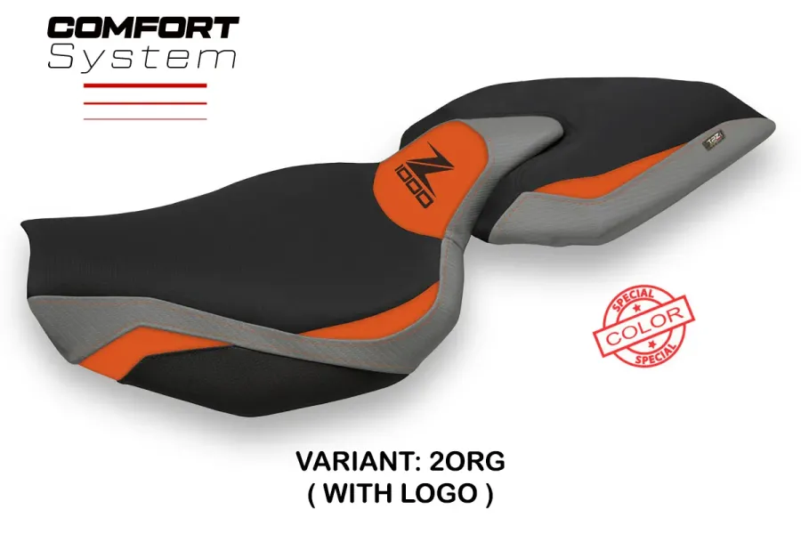 Seat cover compatible - Kawasaki Z 1000 2014 - 2021 - mod Ellos 1 Comfort System