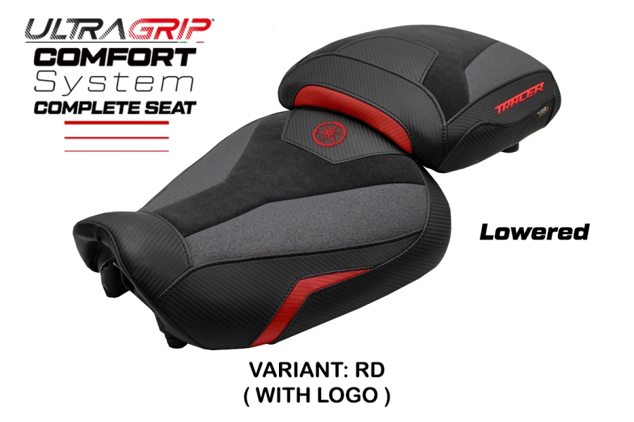 Komplette Sitzbank kompatibel - Yamaha Tracer 9 / 9 GT 2021-2024 - mod Naha Ultragrip Complete Comfort Seat - Gesenkt