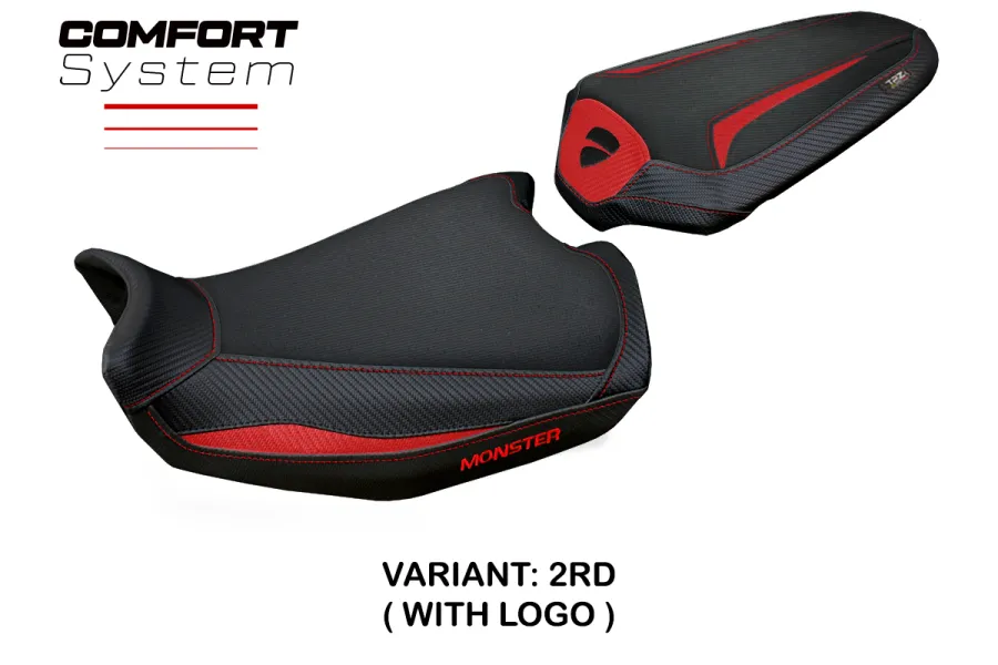 Funda de asiento compatible con Ducati Monster 937 (21-22) modelo Linosa comfort system