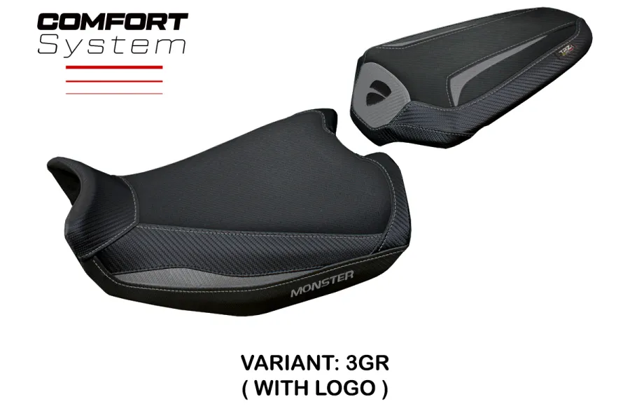 Housse de selle compatible Ducati Monster 937 (21-22) modèle Linosa comfort system