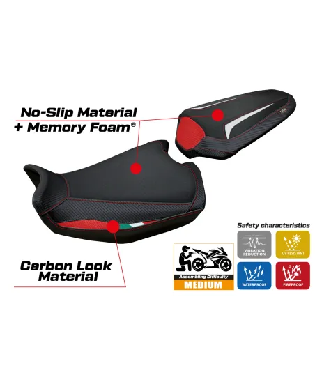 Rivestimento sella compatibile Ducati Monster 937 (21-22) modello Linosa comfort system