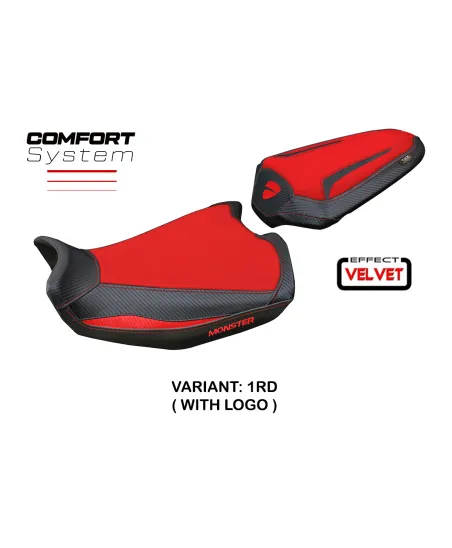 Seat cover compatible Ducati Monster 937 (21-23) Linosa Velvet Comfort System model