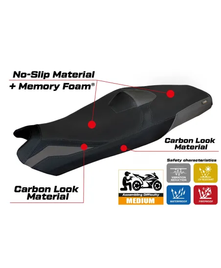 Sitzbezug kompatibel - Honda X-ADV 2021-2024 - mod Shiga Heating Comfort System