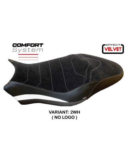 Housse de selle compatible Ducati Monster 821/1200 (17-20) modèle Ovada 2 Velvet comfort system