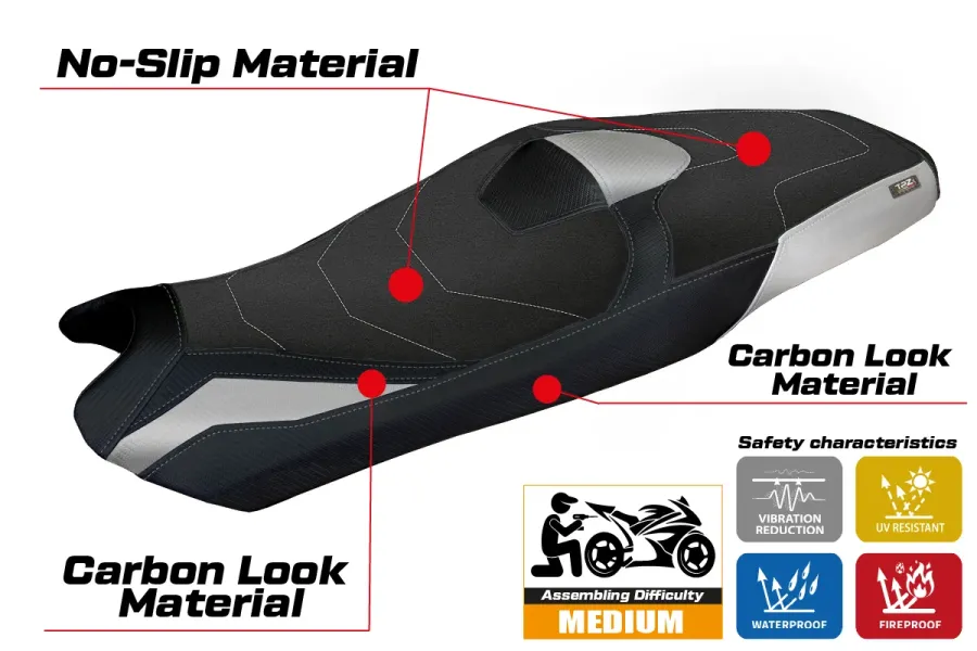 Funda de asiento compatible - Honda X-ADV 2025-2026 - mod Asai Ultragrip