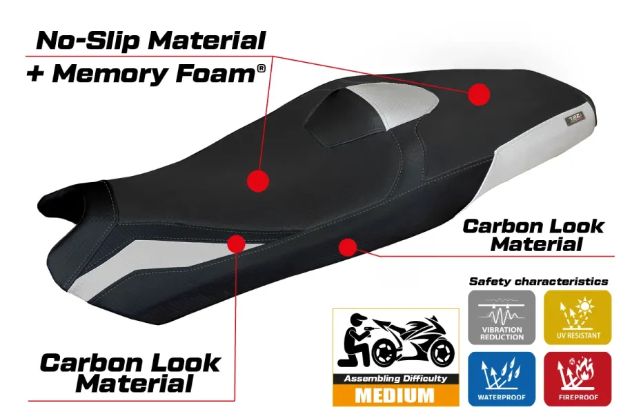 Rivestimento sella compatibile - Honda X-ADV 2025-2026 - mod Asai Heating Comfort System
