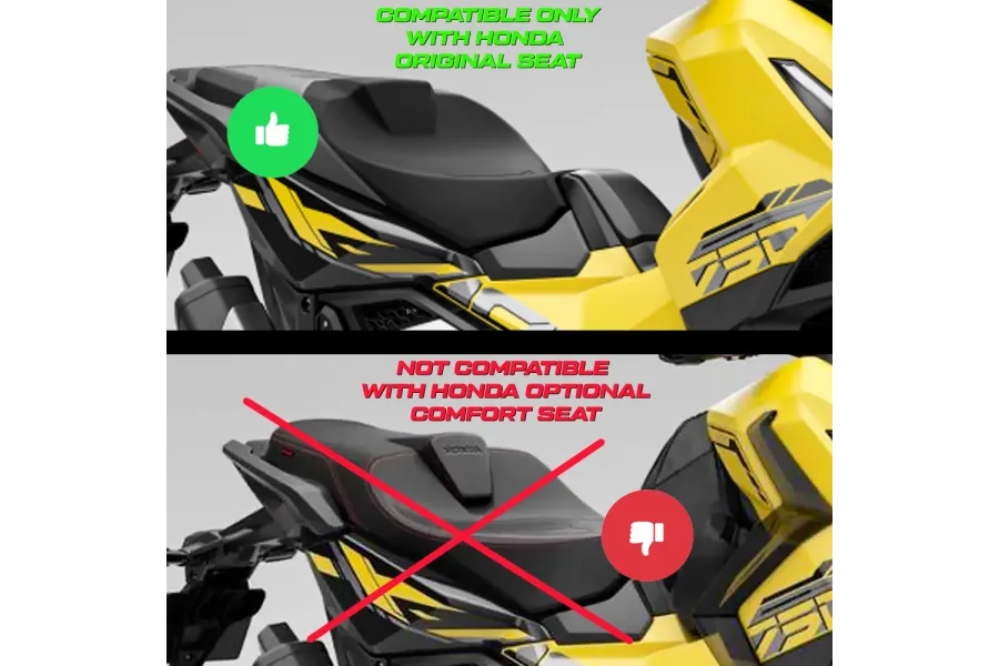 Seat cover compatible - Honda X-ADV 2025-2026 - mod Asai Ultragrip