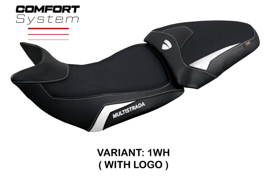 Funda de asiento compatible con Ducati Multistrada 1200/1260 (15-20) modelo Jazan comfort system