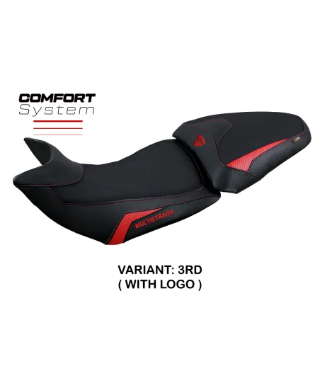 Funda de asiento compatible con Ducati Multistrada 1200/1260 (15-20) modelo Jazan comfort system