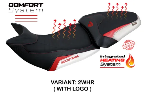 Housse de selle compatible - Ducati Multistrada 1200-1260 2015 - 2020 - mod Heating Comfort System 2