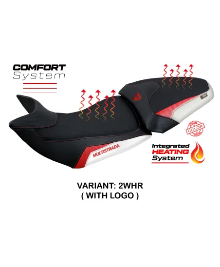 Housse de selle compatible - Ducati Multistrada 1200-1260 2015 - 2020 - mod Heating Comfort System