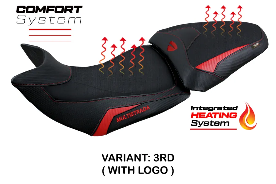 Seat cover compatible - Ducati Multistrada 1200-1260 2015 - 2020 - mod Heating Comfort System