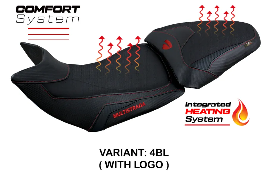 Seat cover compatible - Ducati Multistrada 1200-1260 2015 - 2020 - mod Heating Comfort System