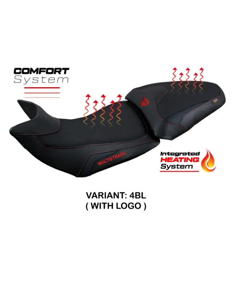 Rivestimento sella compatibile - Ducati Multistrada 1200-1260 2015 - 2020 - mod Heating Comfort System