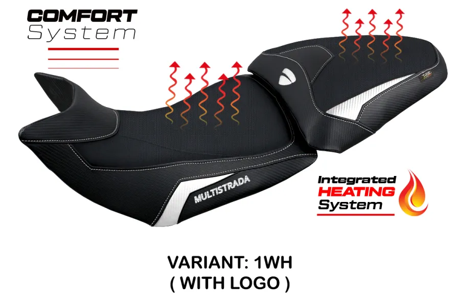 Seat cover compatible - Ducati Multistrada 1200-1260 2015 - 2020 - mod Heating Comfort System