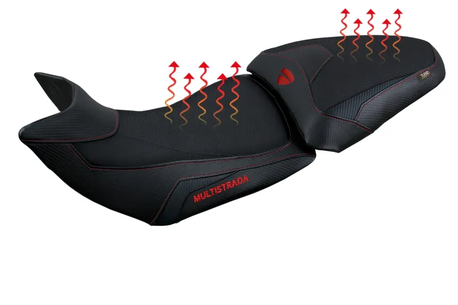 Housse de selle compatible - Ducati Multistrada 1200-1260 2015 - 2020 - mod Heating Comfort System