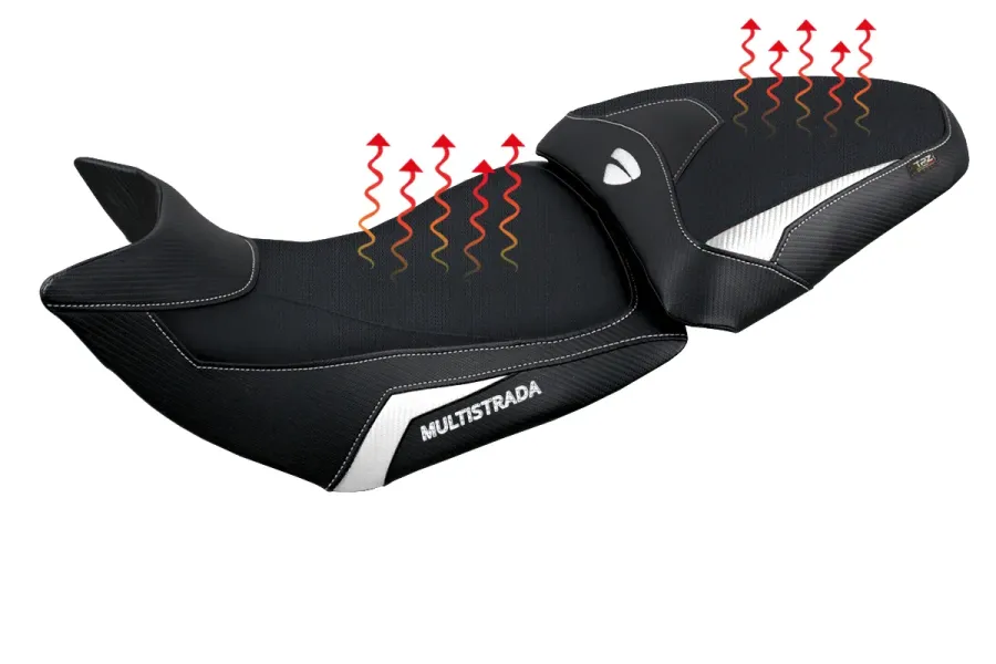 Funda de asiento compatible - Ducati Multistrada 1200-1260 2015 - 2020 - mod Heating Comfort System