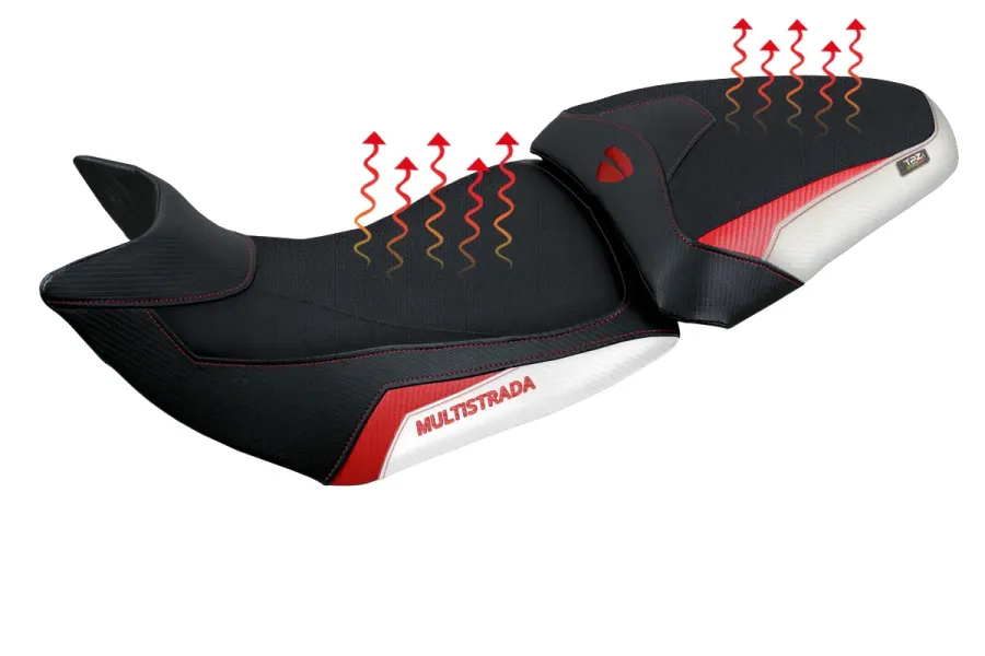 Housse de selle compatible - Ducati Multistrada 1200-1260 2015 - 2020 - mod Heating Comfort System