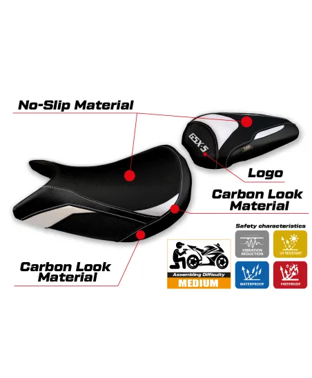 Seat cover compatible - Suzuki GSX S 1000 2021-2026 - mod Lindi