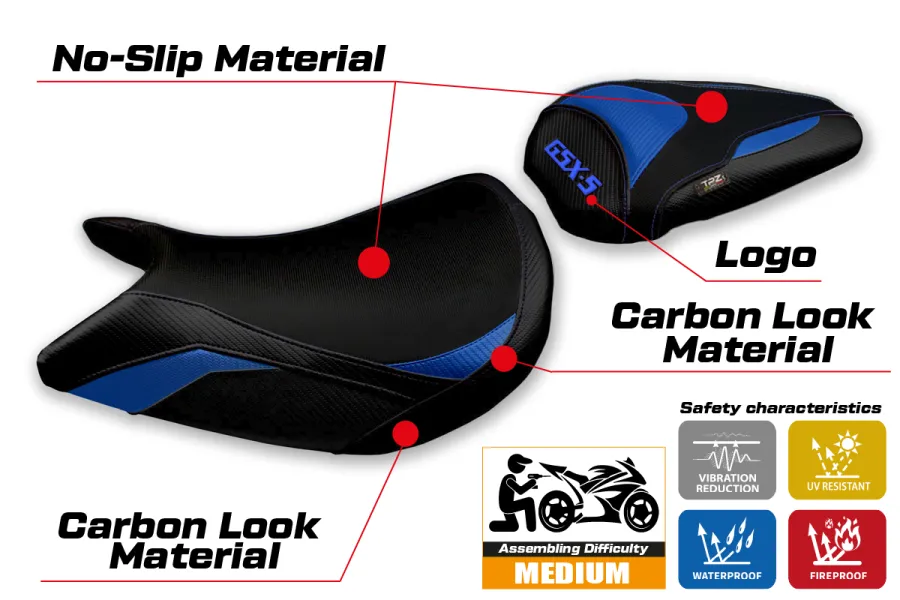 Sitzbezug kompatibel - Suzuki GSX S 1000 2021-2026 - mod Lindi