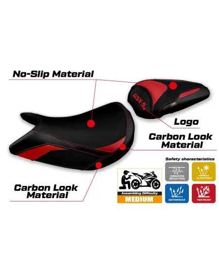 Rivestimento sella compatibile - Suzuki GSX S 1000 2021-2026 - mod Lindi