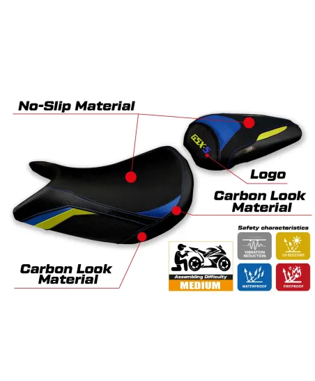Seat cover compatible - Suzuki GSX S 1000 2021-2026 - mod Lindi Special Color