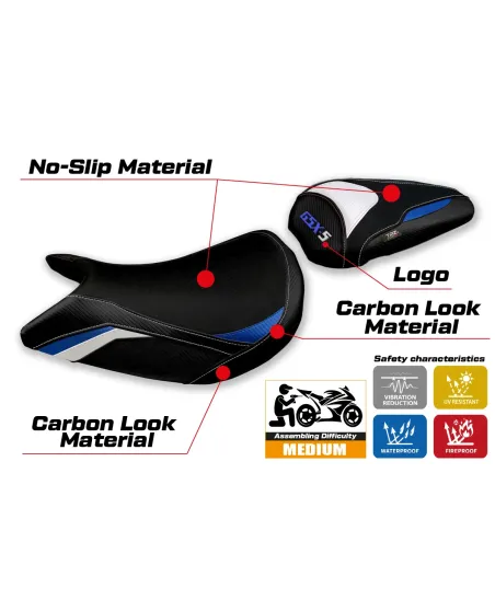 Sitzbezug kompatibel - Suzuki GSX S 1000 2021-2026 - mod Lindi Special Color