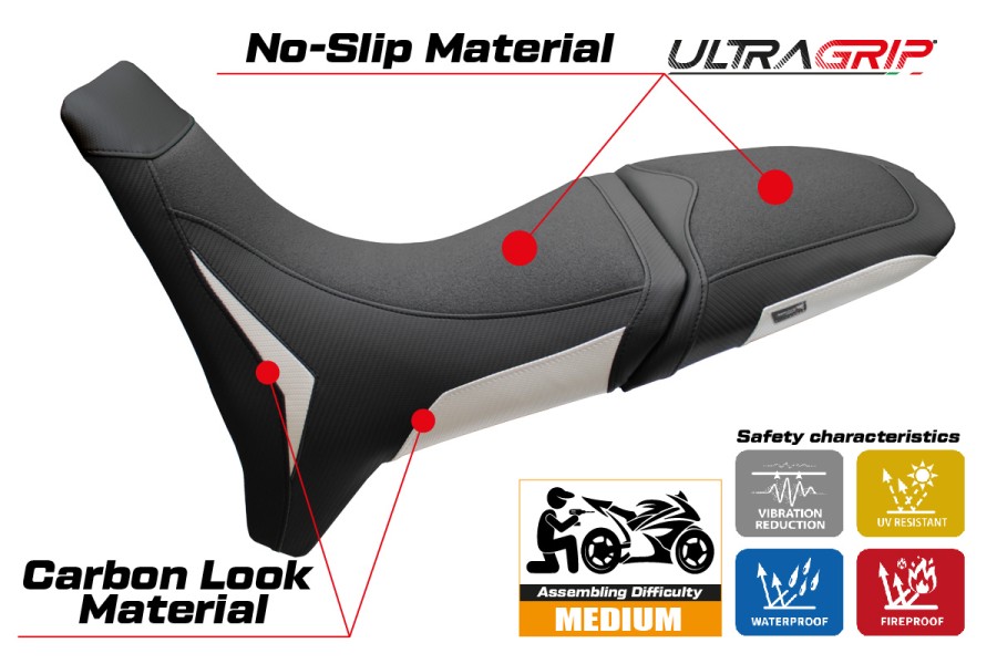 Sitzbezug kompatibel - Moto Morini X-Cape 700 2025 - 2026 - mod Rieti Ultragrip