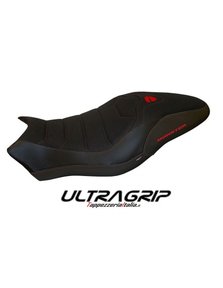 Housse de selle compatible Ducati Monster 821/1200 (17-20) modèle Piombino 2 ultragrip