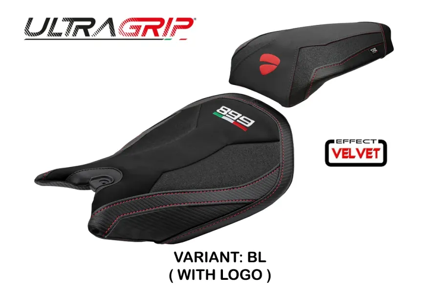 Housse de selle compatible - Ducati Panigale 899 2013-2015 - mod Ordona Velvet Ultragrip
