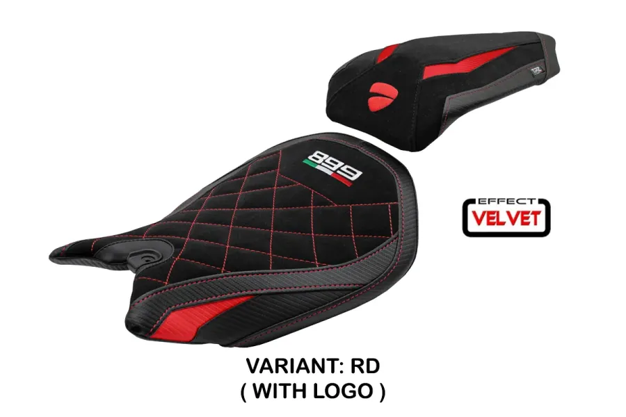 Seat cover compatible - Ducati Panigale 899 2013-2015 - mod Ordona Velvet Special Edition